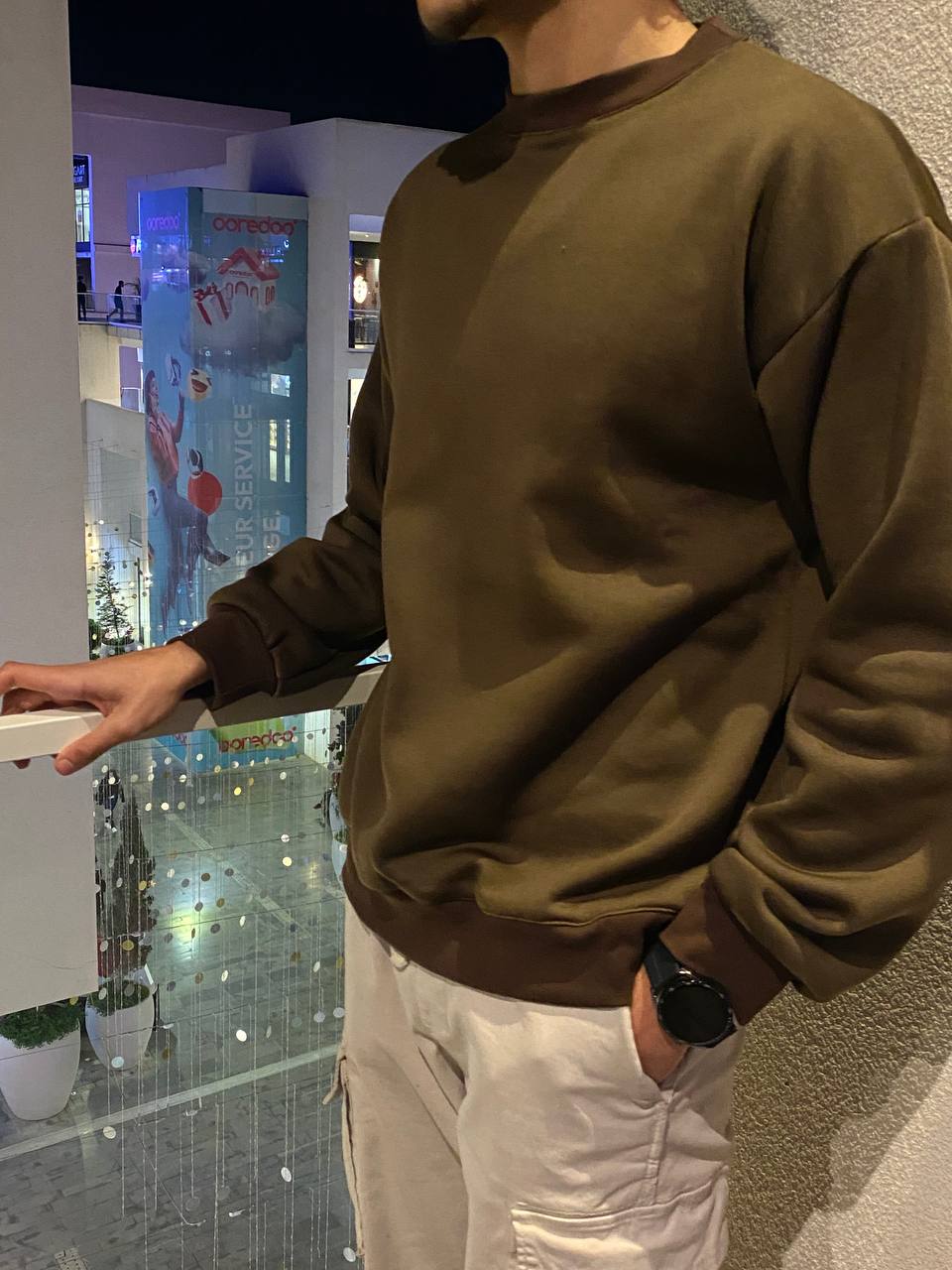 oversized shirt brown